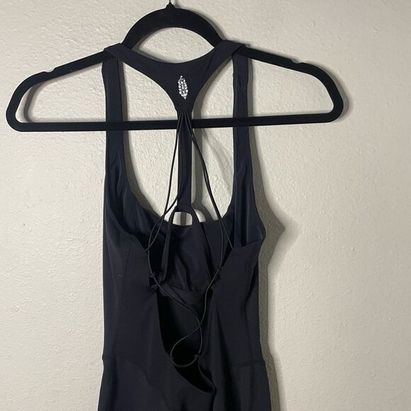 FP Movement Jumpsuit workout Black Cross back Size S - Picture 3 of 4